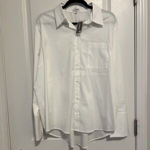 NWT Express Poplin Boyfriend Button Down Shirt